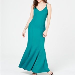Teal scuba mermaid gown